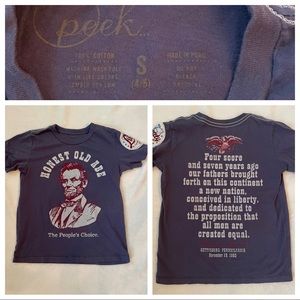 Peek clothing Abraham Lincoln tshirt 4/5